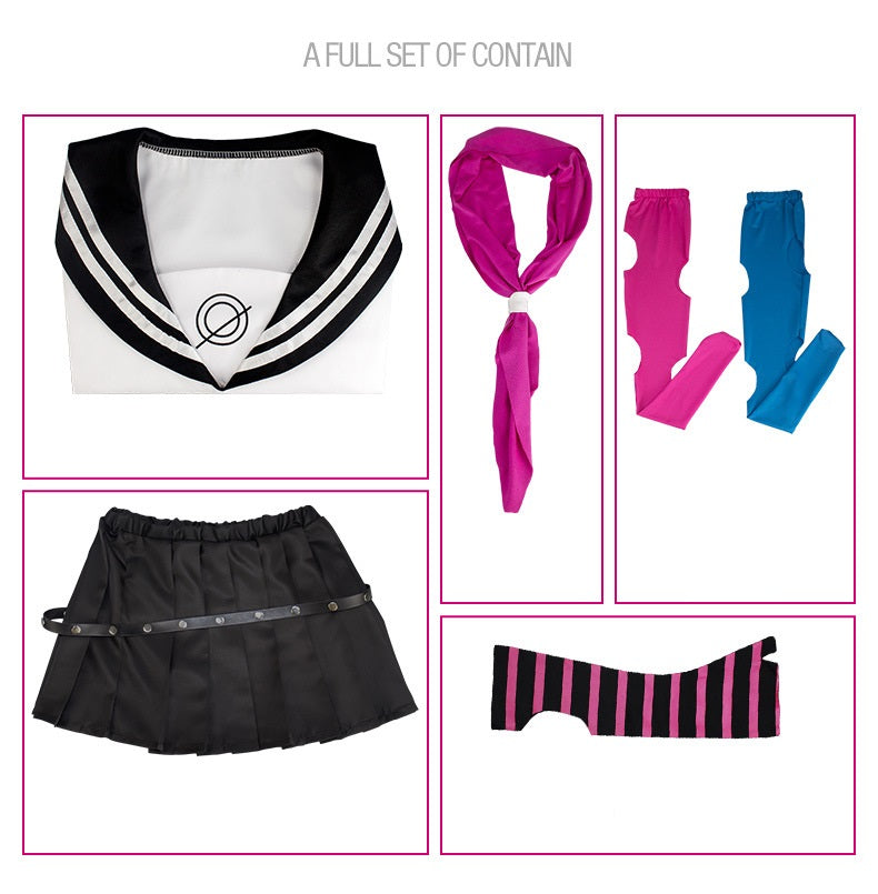 Danganronpa Cosplay Ibuki Mioda Costume JK School Uniform Set Dangan-Ronpa - Costume Works AU