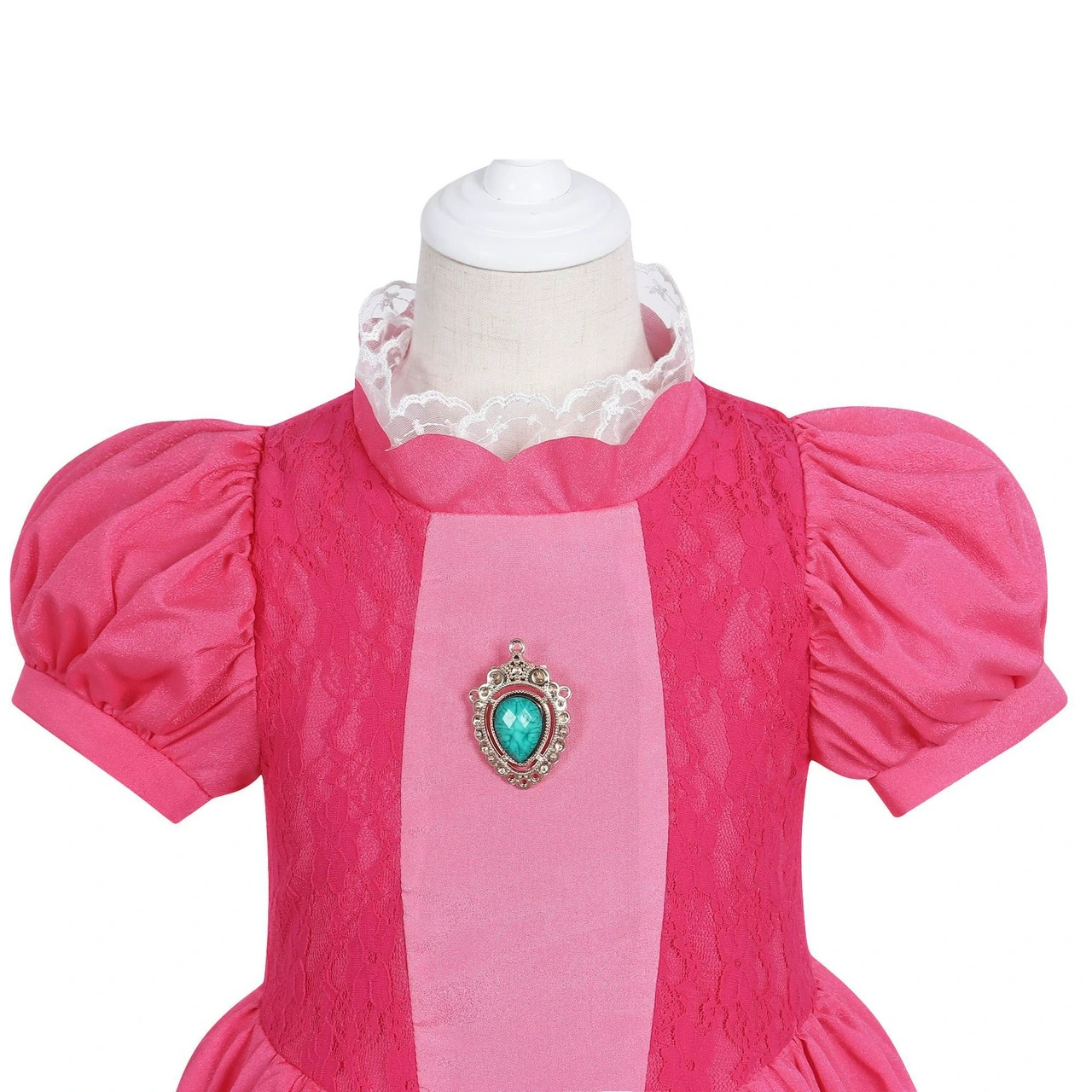 Girls Princess Peach Pink Dress Costume Book Week