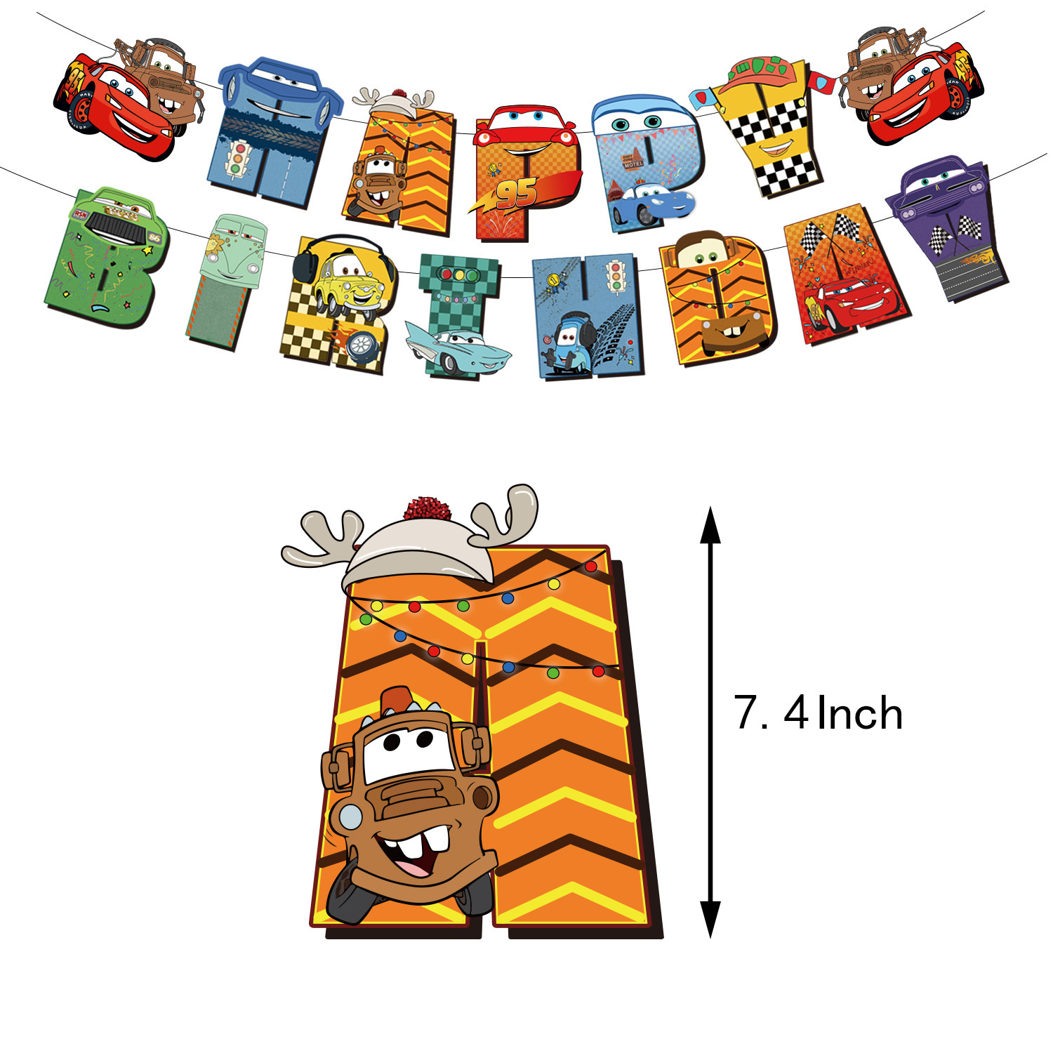 Cars Birthday Party Decorations Set
