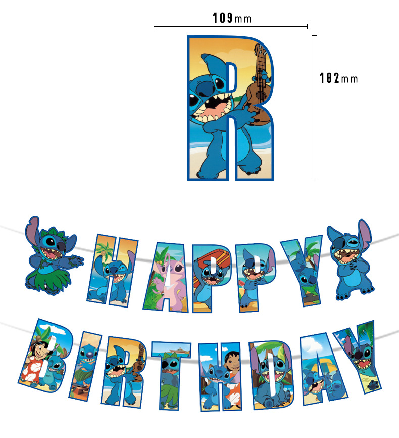 Stitch Birthday Party Decorations Set