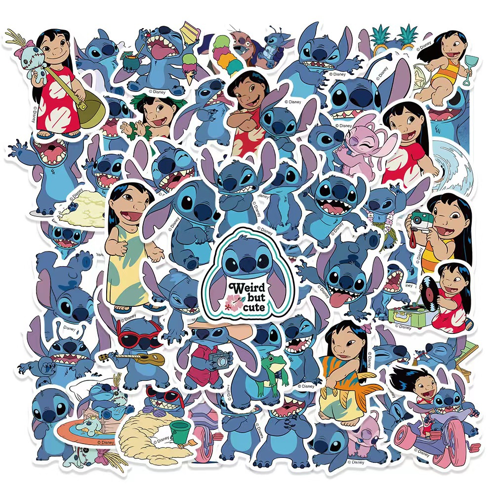 50PC Stitch Vinyl Stickers