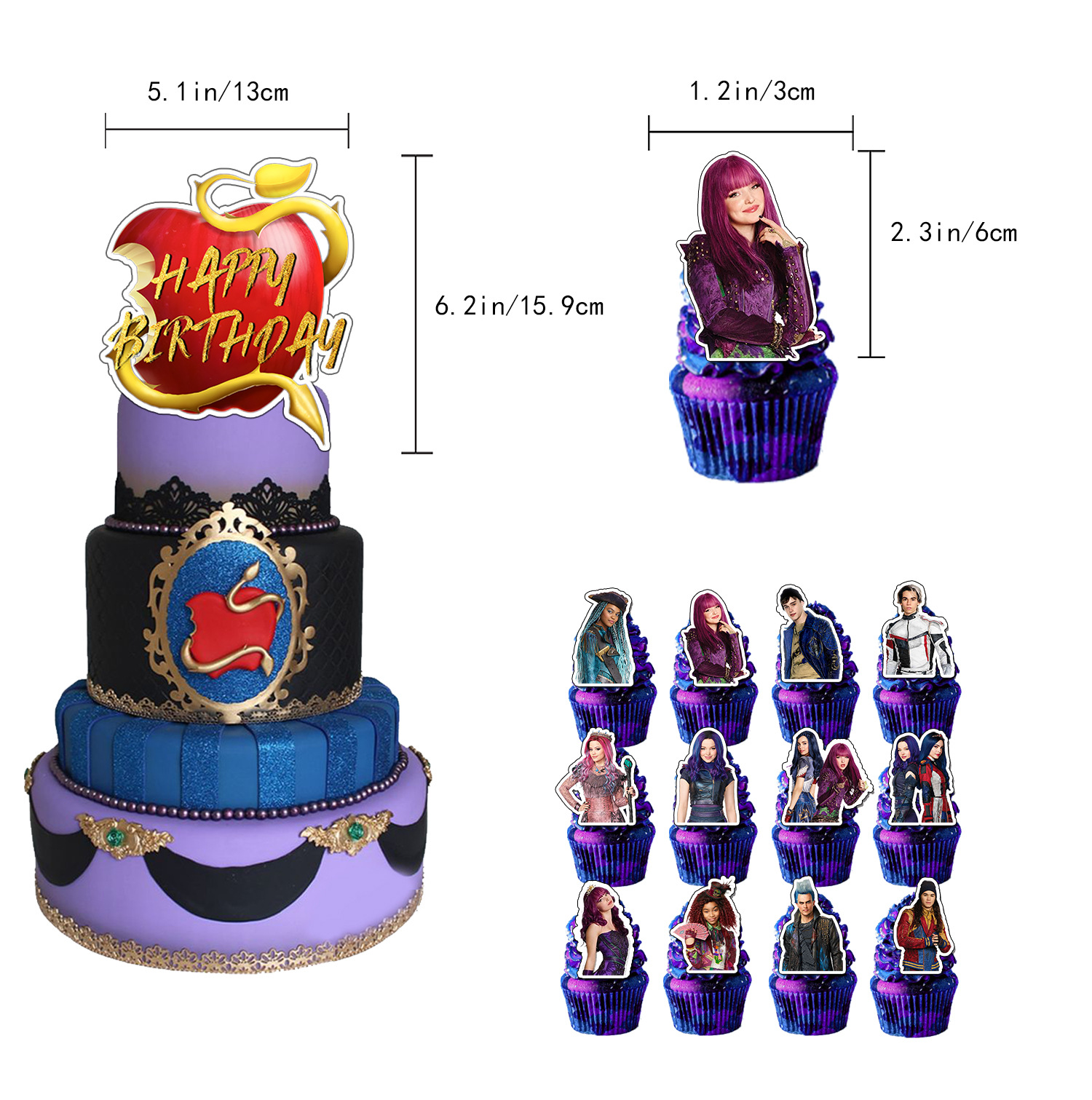 Decendants Birthday Party Decorations Set