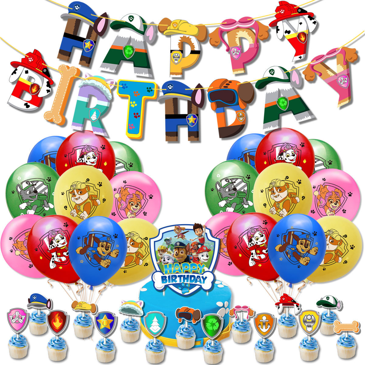 Paw Patrol Birthday Party Decorations Set