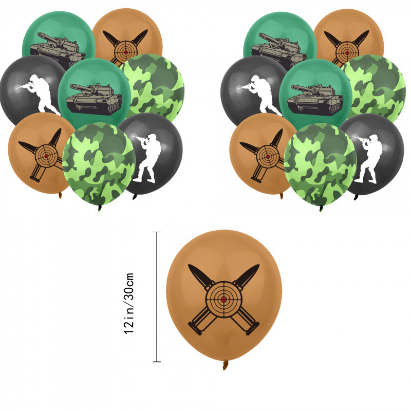 Army Military Theme Birthday Party Decorations Set