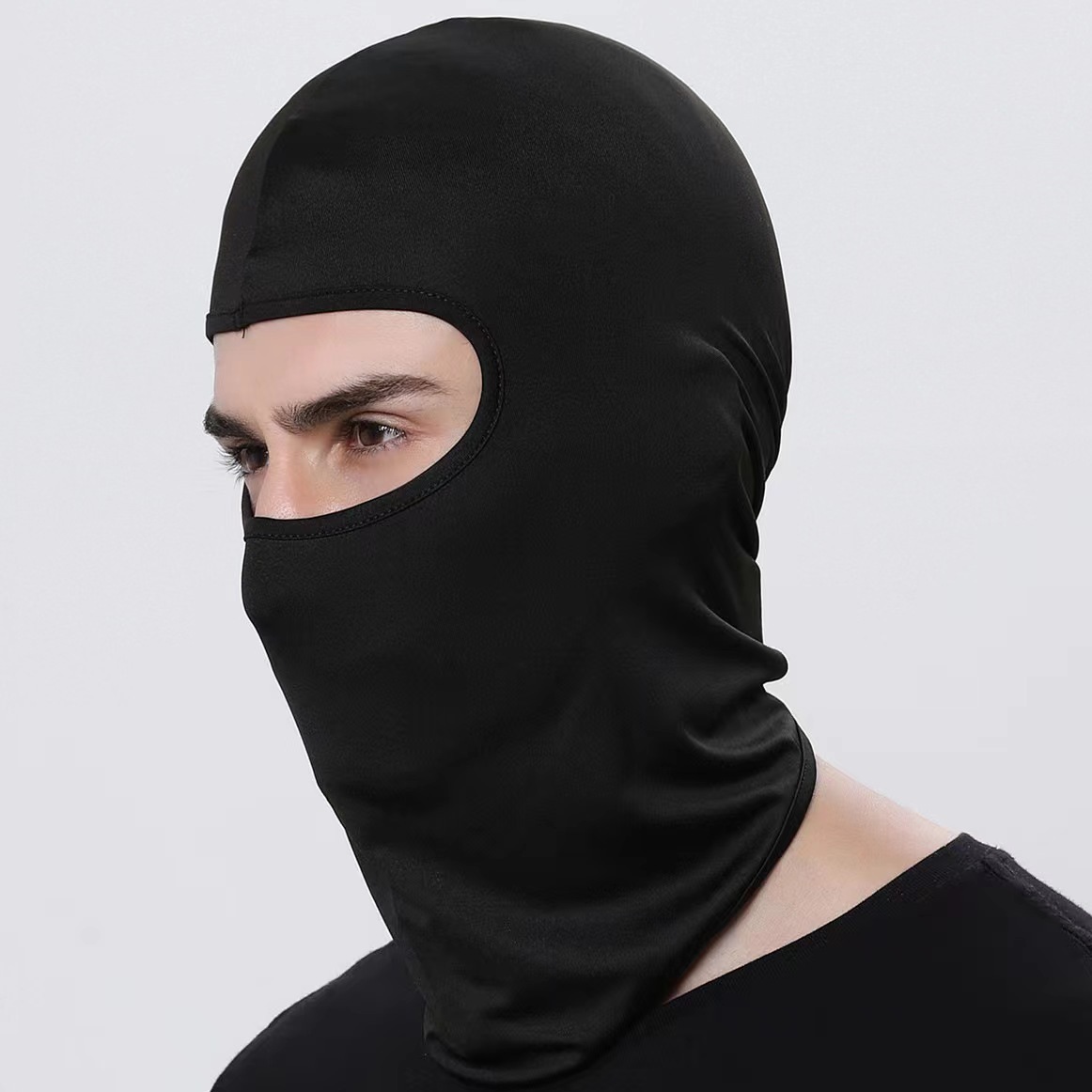 Black Cyberpunk Mask Futuristic Sci-fi Helmet Cosplay Costume