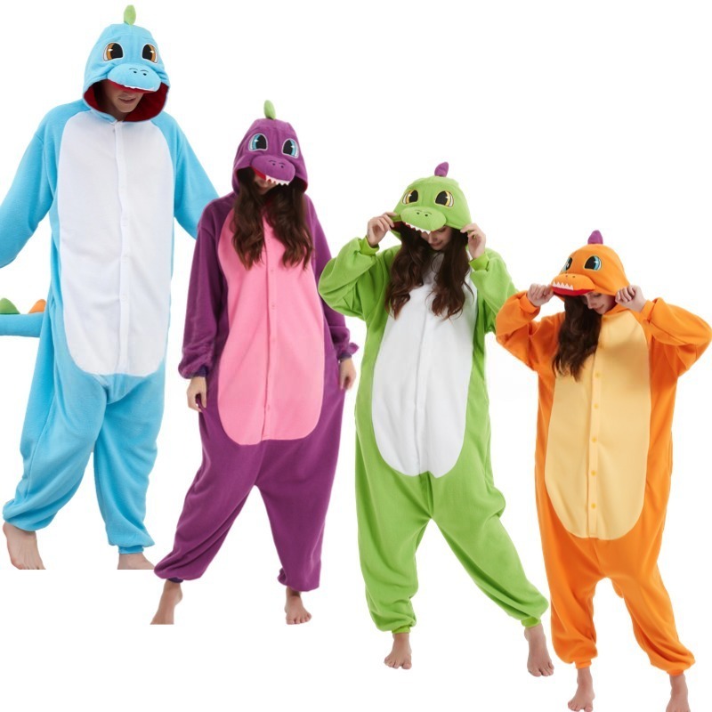 Adults Colorful Dinosaur Onesie Costume Pyjamas Party Book Week