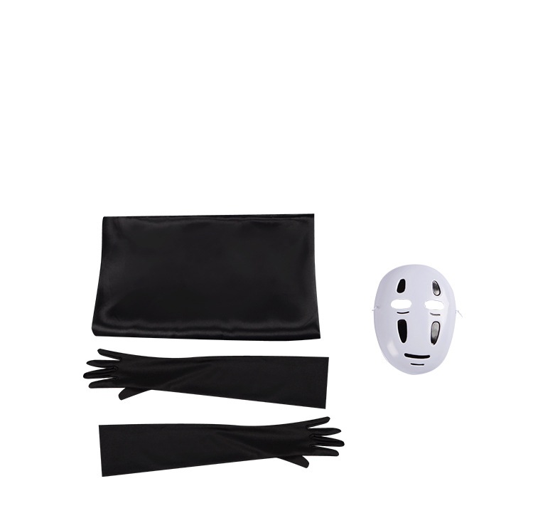 Kids Adults Spirited Away No Face Kaonashi Costume Halloween Cosplay Outfit 