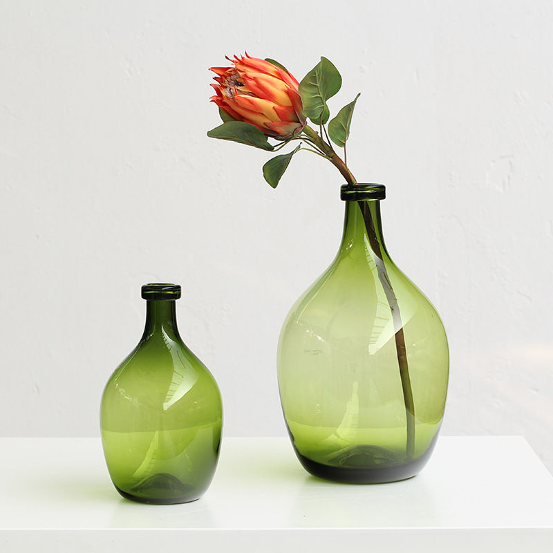  Transparent Teardrop Decorative Glass Vase 