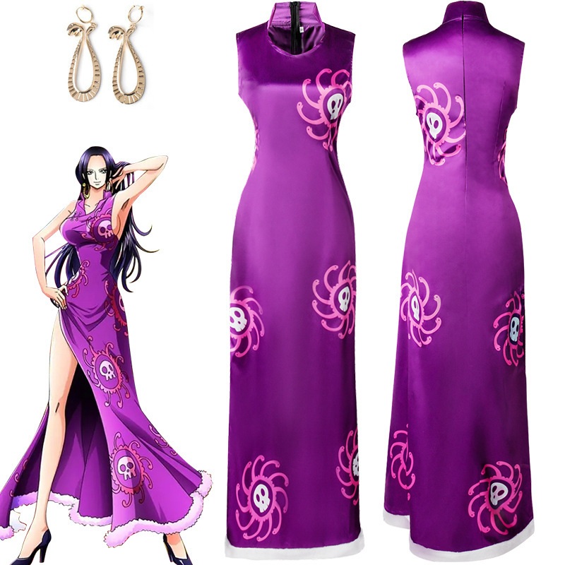 One Piece Boa Hancock Cosplay Ladies Costume Halloween Outfits 