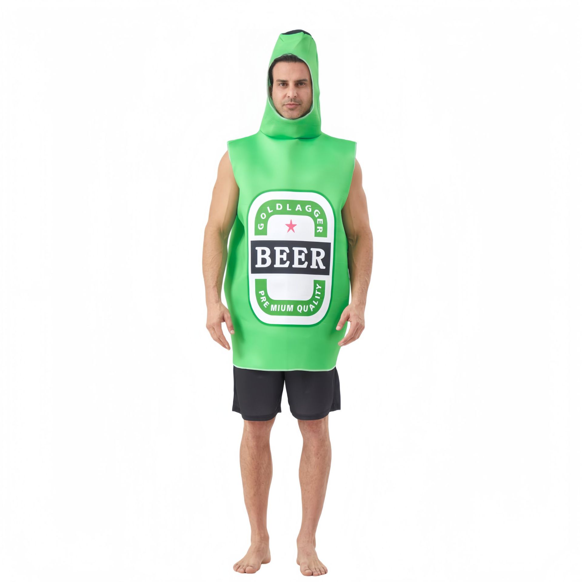 Adult Novelty Green Beer Bottle Costume