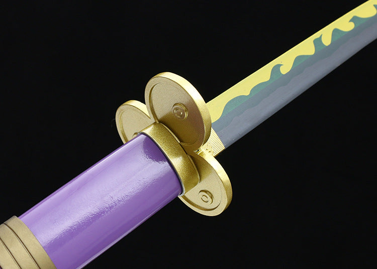 One Piece Zoro Roronoa Purple Enma Katana Metal Sword - Costume Works AU