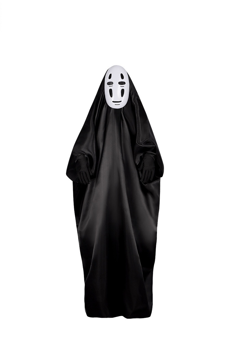 Kids Adults Spirited Away No Face Kaonashi Costume Halloween Cosplay Outfit 