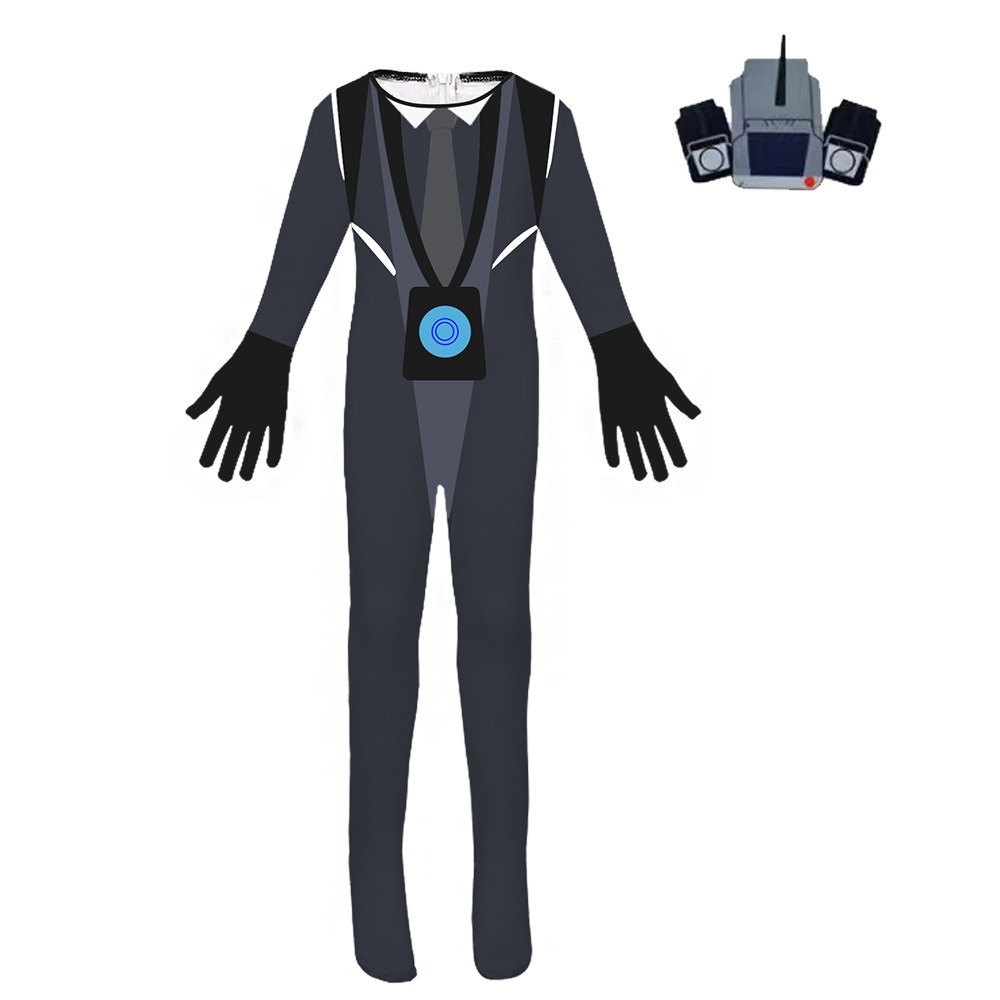 Kids Skibidi Toilet Costume