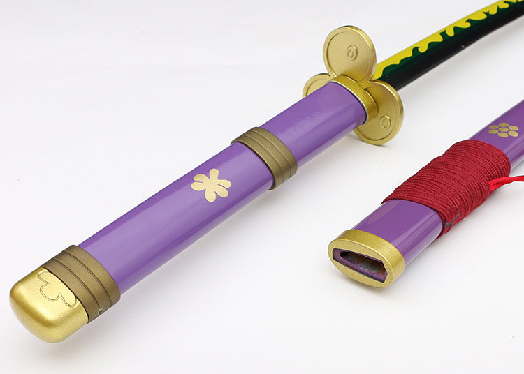One Piece Zoro Roronoa Purple Enma Katana Metal Sword - Costume Works AU