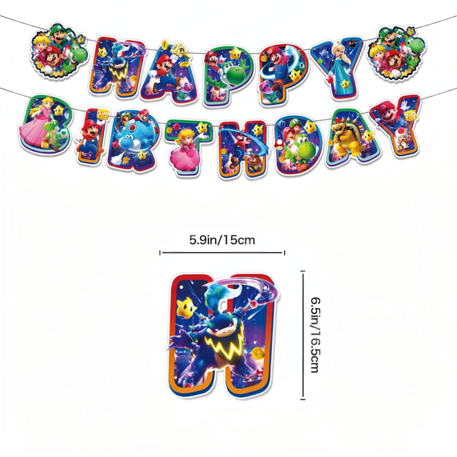 New Super Mario Birthday Party Decorations Set
