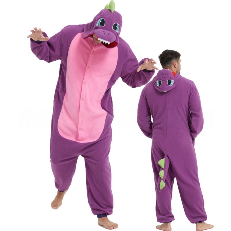 Adults Colorful Dinosaur Onesie Costume Pyjamas Party Book Week