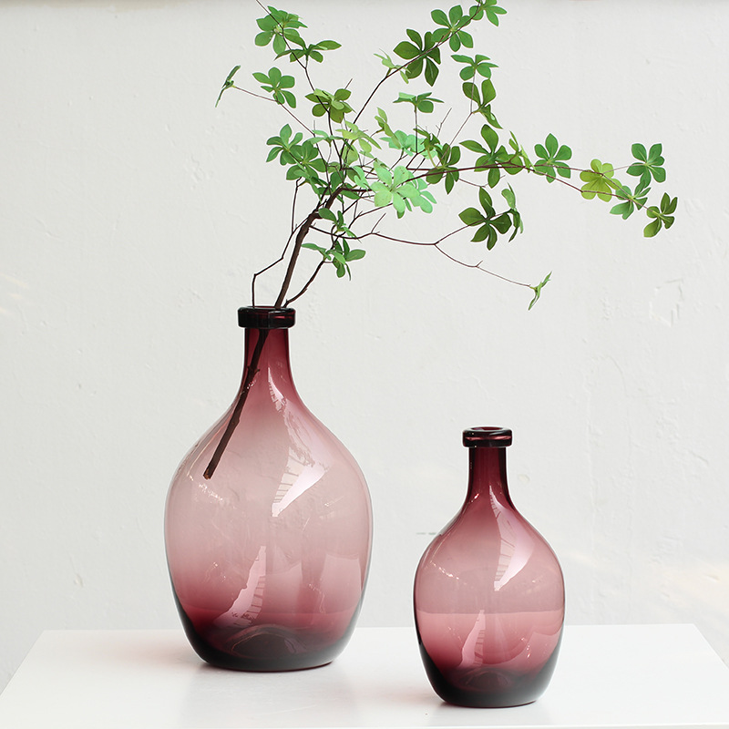  Transparent Teardrop Decorative Glass Vase 