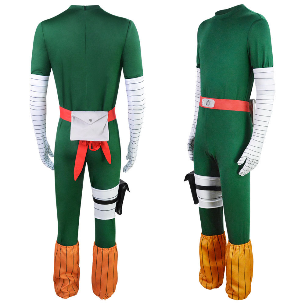 Naruto Rock Lee Costume Ninja Bruce Lee Cosplay