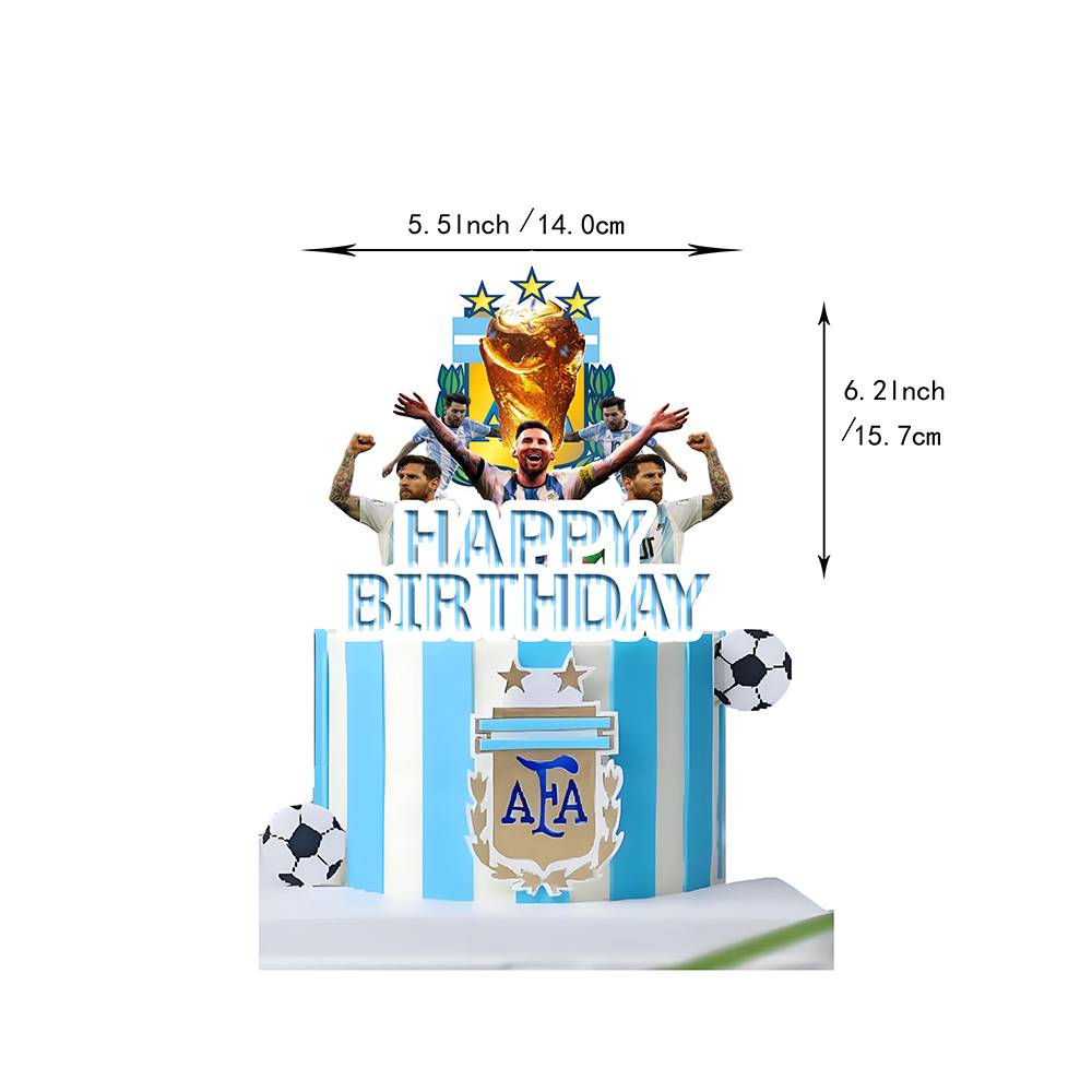 Lionel Messi Soccer Birthday Party Decorations Set