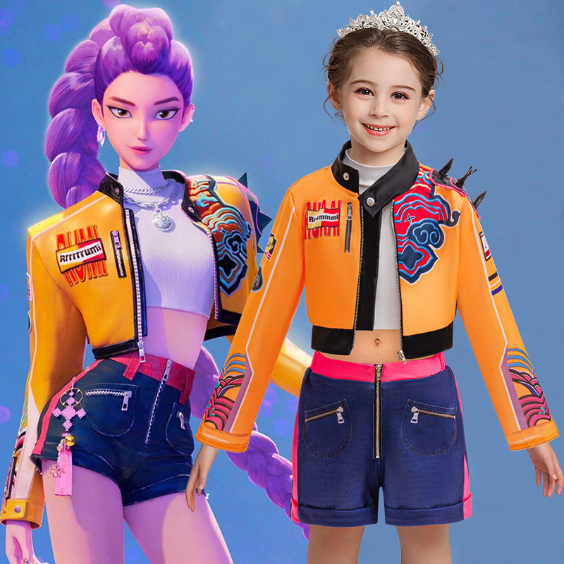 Girls KPop Demon Hunters Costume Rumi Cosplay