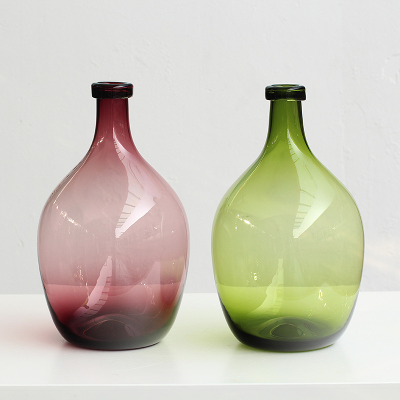  Transparent Teardrop Decorative Glass Vase 