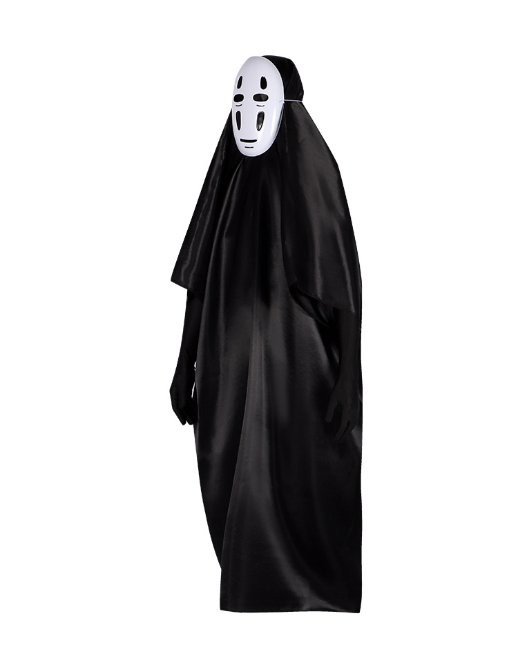 Kids Adults Spirited Away No Face Kaonashi Costume Halloween Cosplay Outfit 