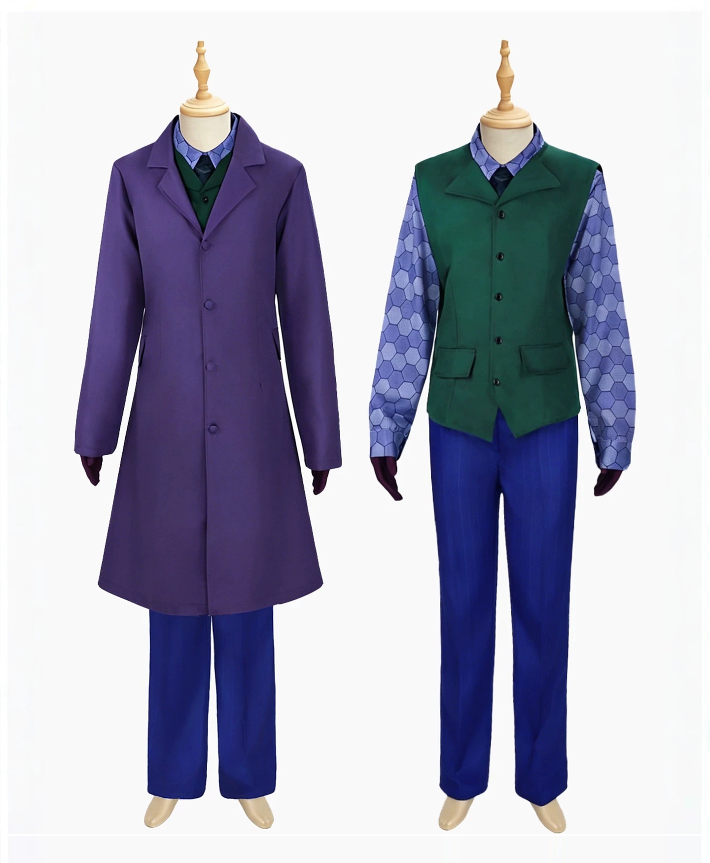 Adults Batman The Dark Knight Joker Cosplay Costume Halloween
