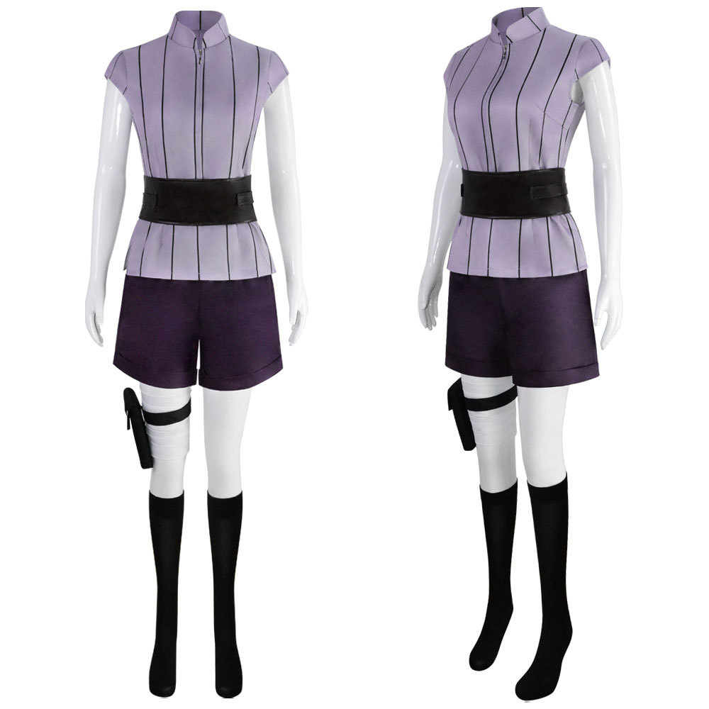 Naruto Hinata Hyuga Costume Ninja Anime Cosplay