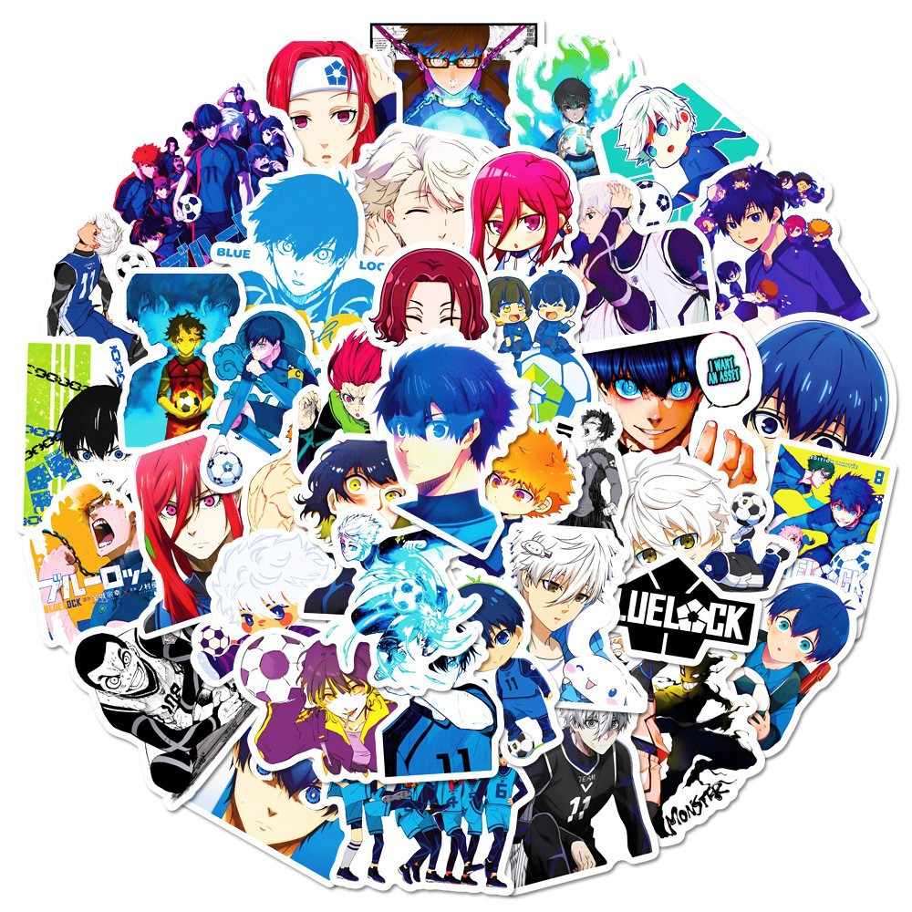 50PC Blue Lock Vinyl Stickers