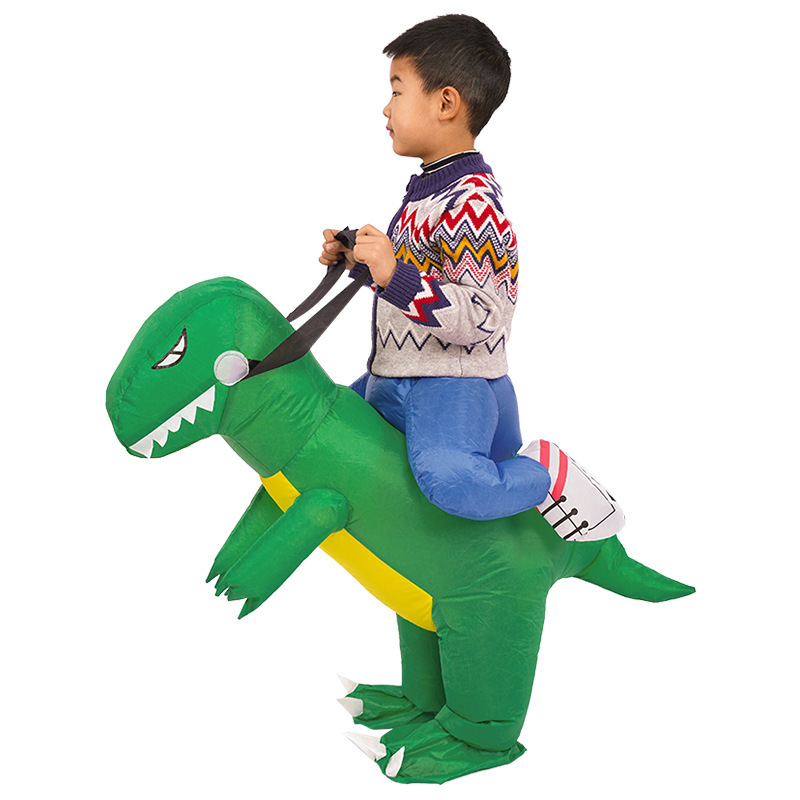Kids Inflatable Riding Dinosaur Costume Halloween Book Week Cosplay