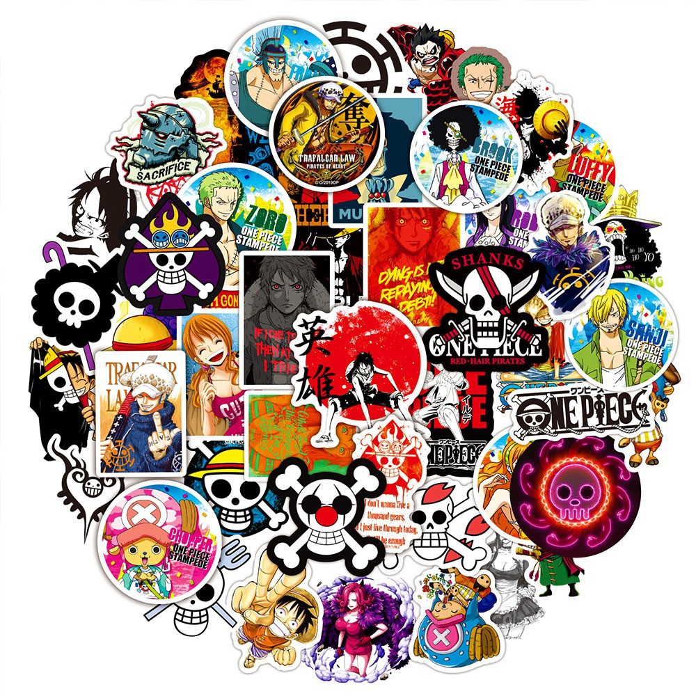50PC One Piece Vinyl Stickers