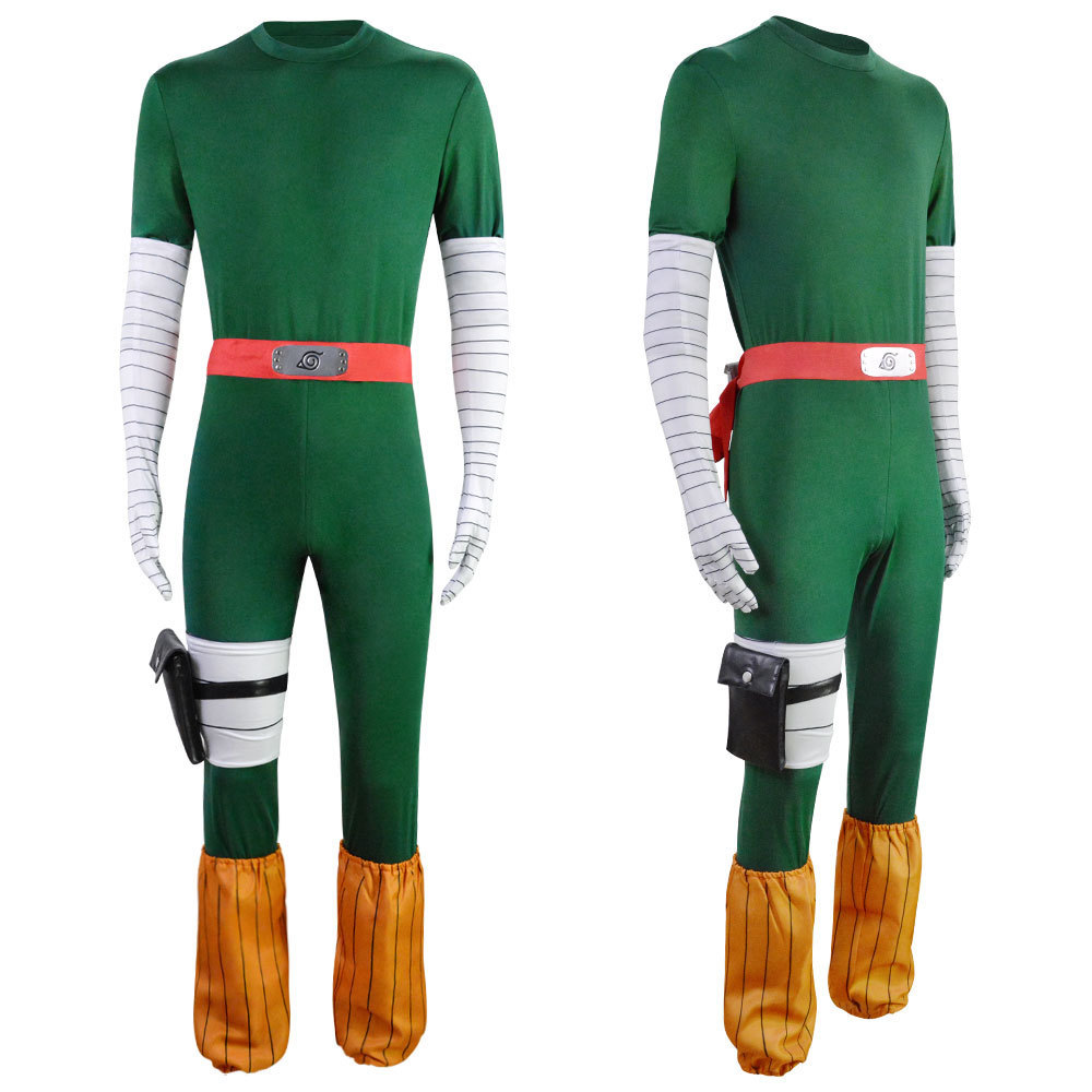 Naruto Rock Lee Costume Ninja Bruce Lee Cosplay