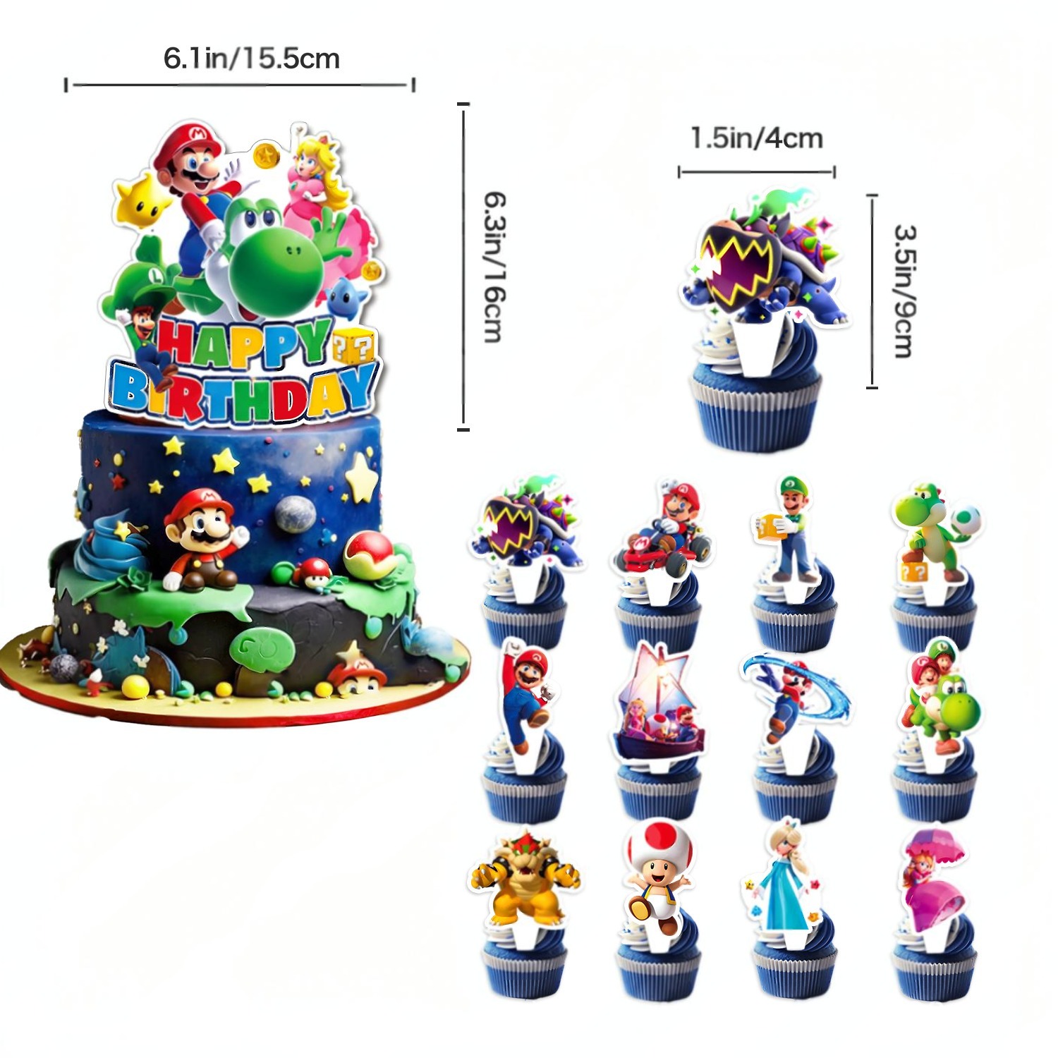 New Super Mario Birthday Party Decorations Set