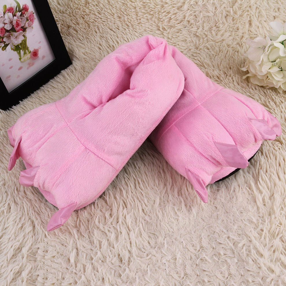 Novelty Pink Claw Slippers for Onesies