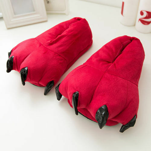 Novelty Red Claw Slippers for Onesies
