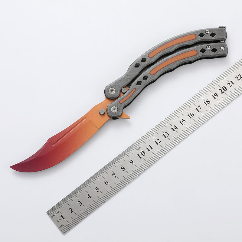 Butterfly Knife Trainer Foldable Metal CSGO - Costume Works AU
