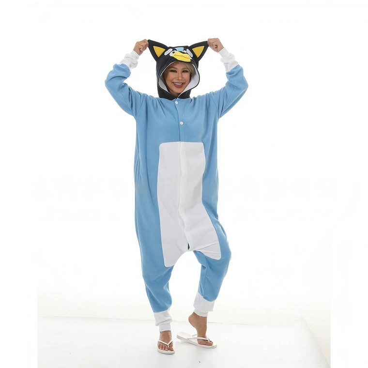 Blue Dog Onesie Costume Kigurumi Pajamas