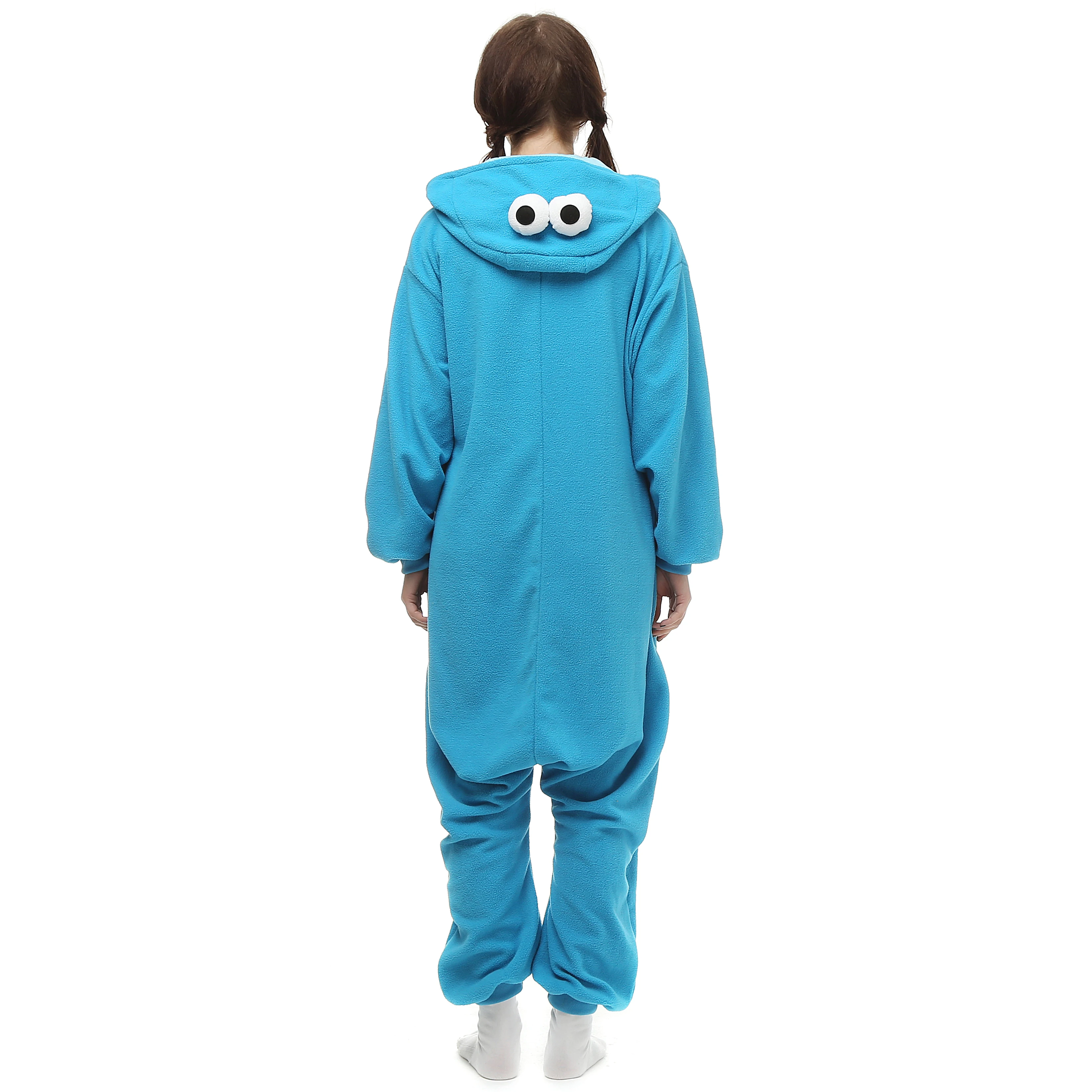 Cookie Monster Onesie Costume Kigurumi Pajamas