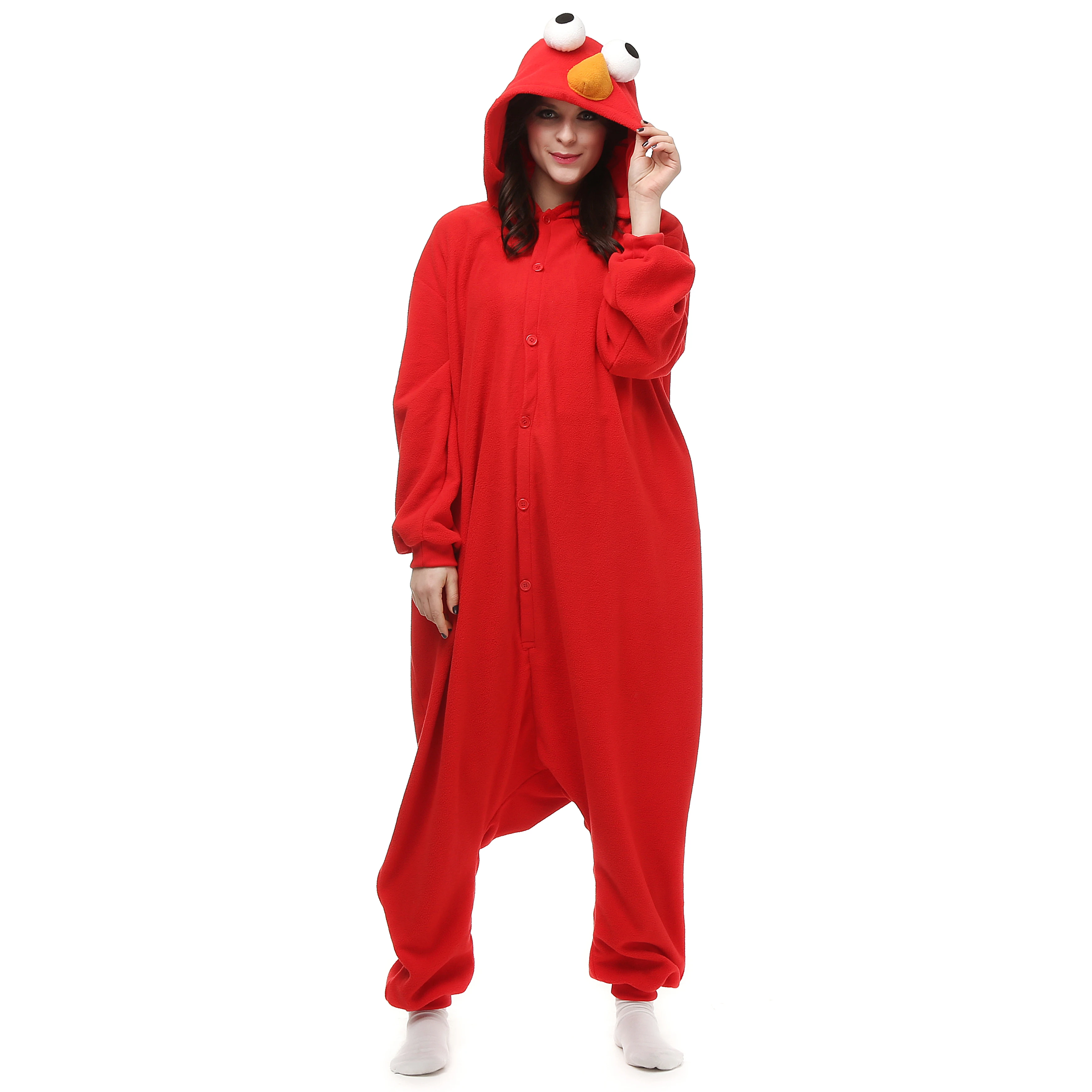 Elmo Onesie Costume Kigurumi Pajamas