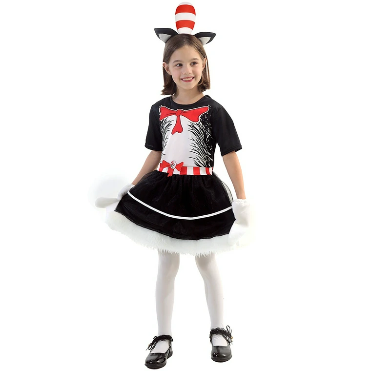 Girls Cat In The Hat Dr Seuss Costume