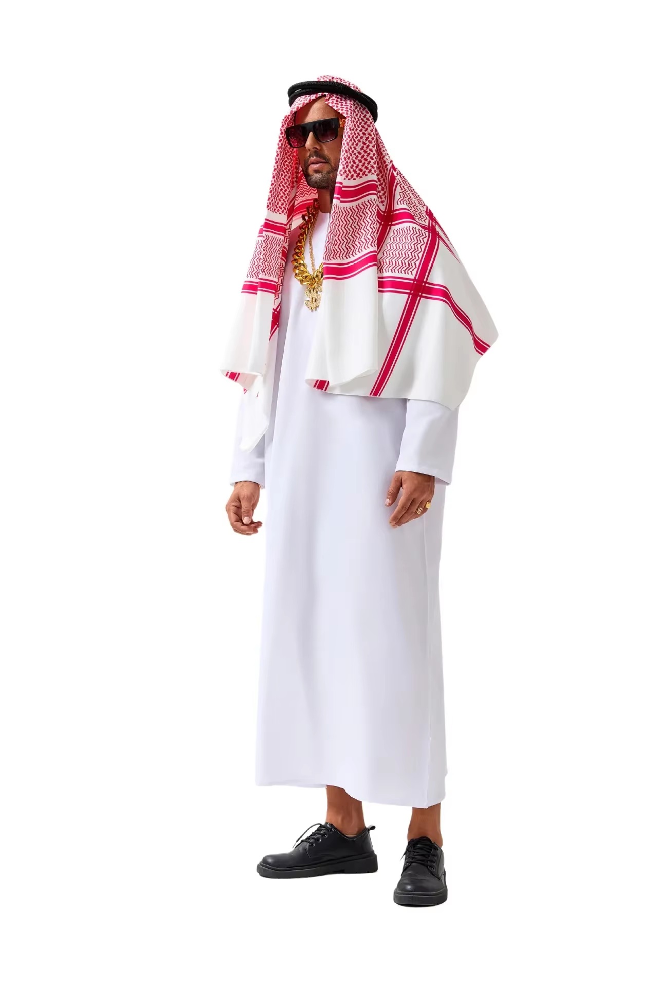 Adults Arab Sheik Costume Middle East Oil Baron Cosplay