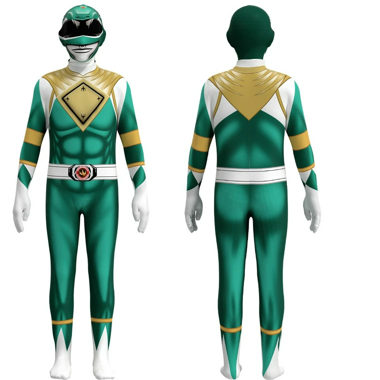 Kids Mighty Morphin Power Rangers Costume Jumpsuit-Costume Works AU