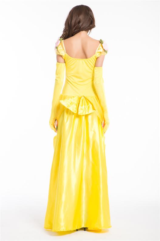 Womens Belle Costume Dress Beauty and the Beast Princess Cosplay