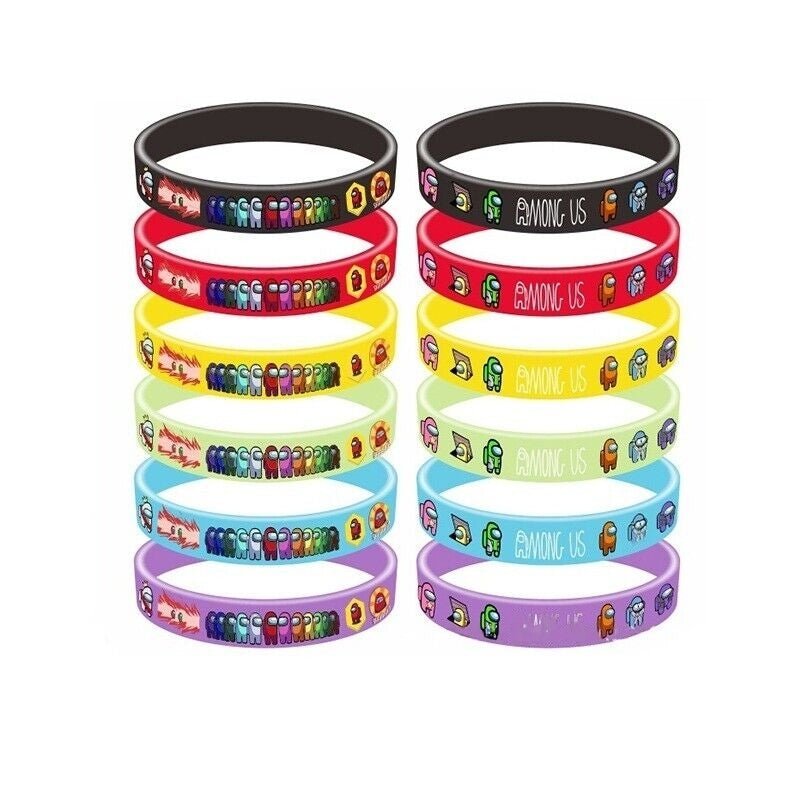 Among Us Silicone Wristbands 12pcs - Costume Works AU