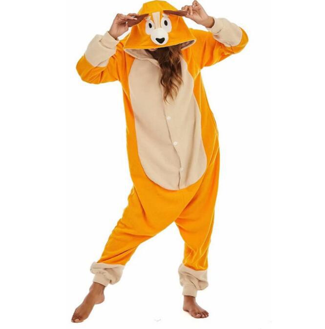 Orange Dog Onesie Costume Kigurumi Pajamas