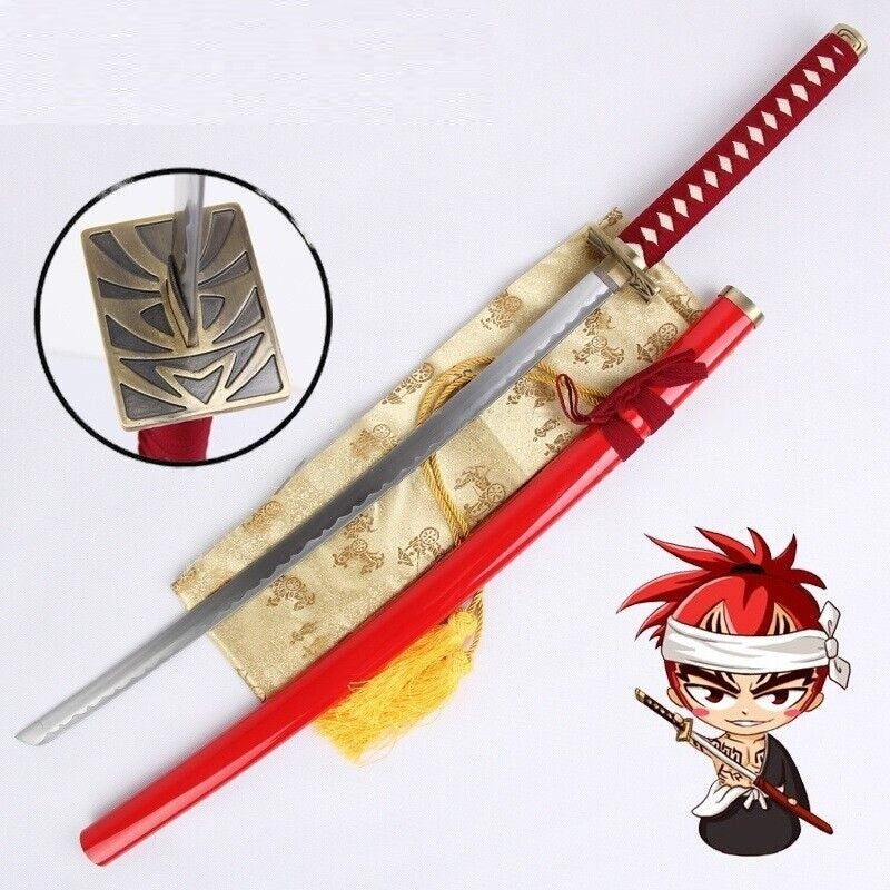 Bleach Renji Abarai Katana Metal Sword - Costume Works AU