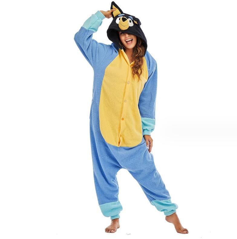 Blue Dog Onesie Costume Kigurumi Pajamas