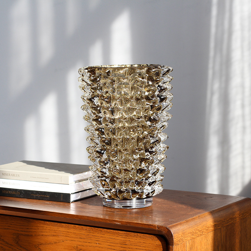 Rostrato Style Spikey Glass Vase