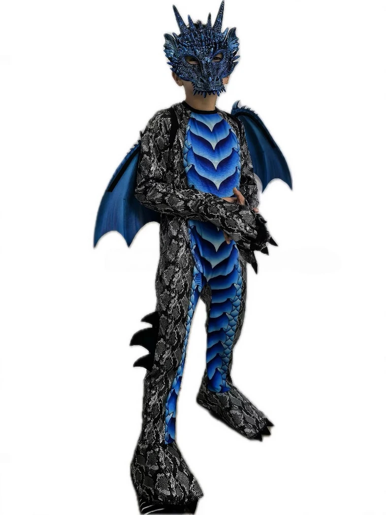 Kids Wings of Fire Blue Dragon Costume