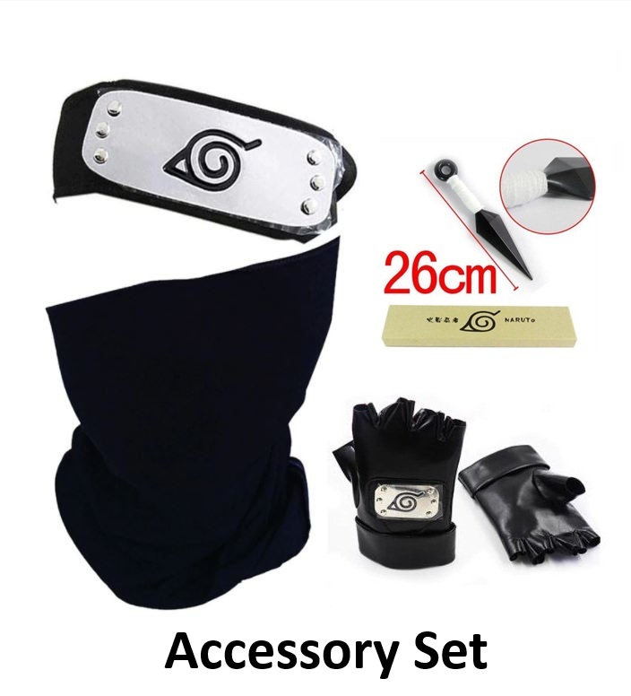 Hatake Kakashi Naruto Cosplay Jonin Ninja Costume